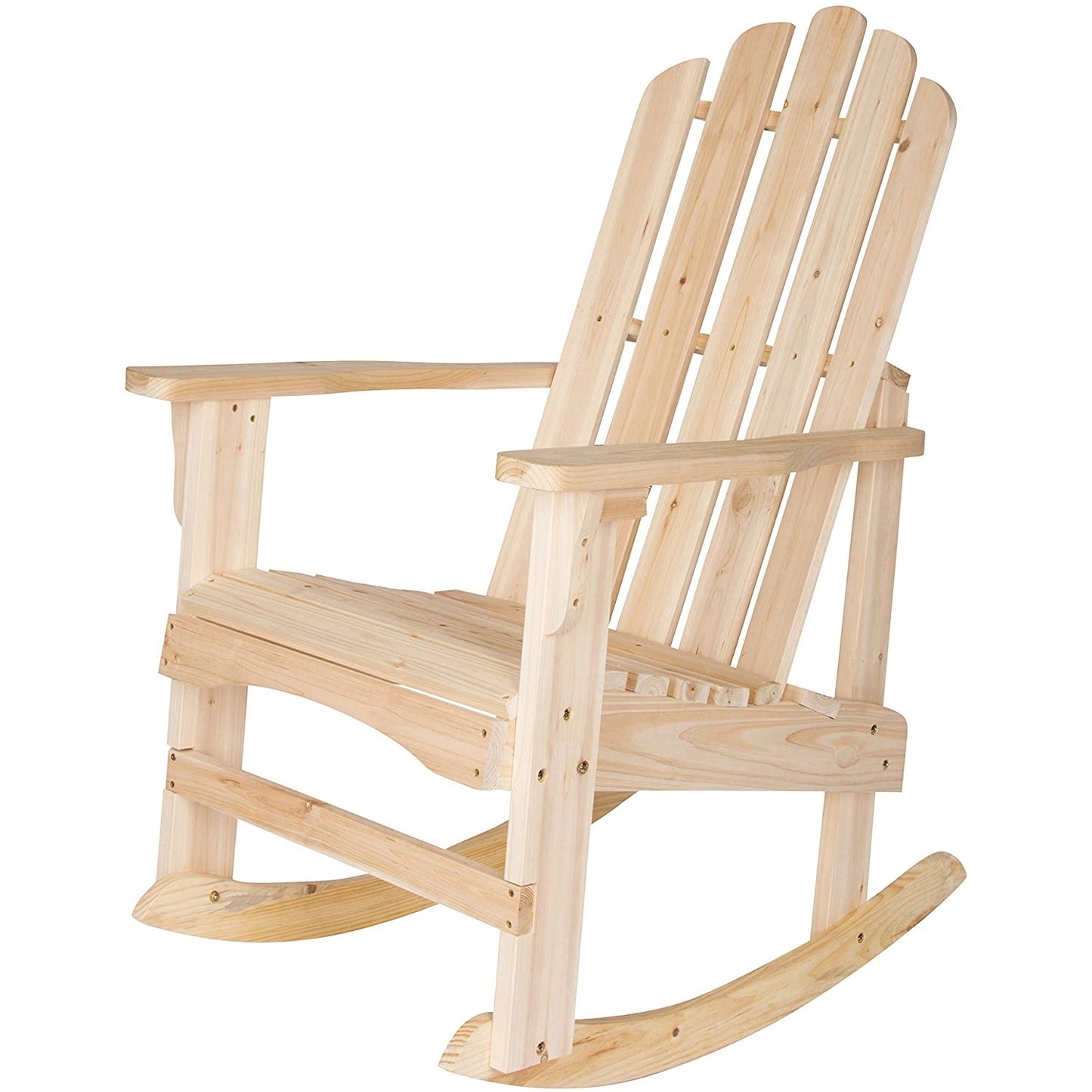 Patio Watcher Poly Lumber Classic Rocking Adirondack Chair with Cup Holder