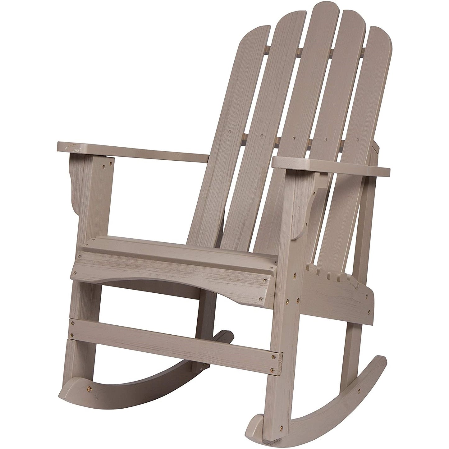 Patio Watcher Poly Lumber Classic Rocking Adirondack Chair with Cup Holder