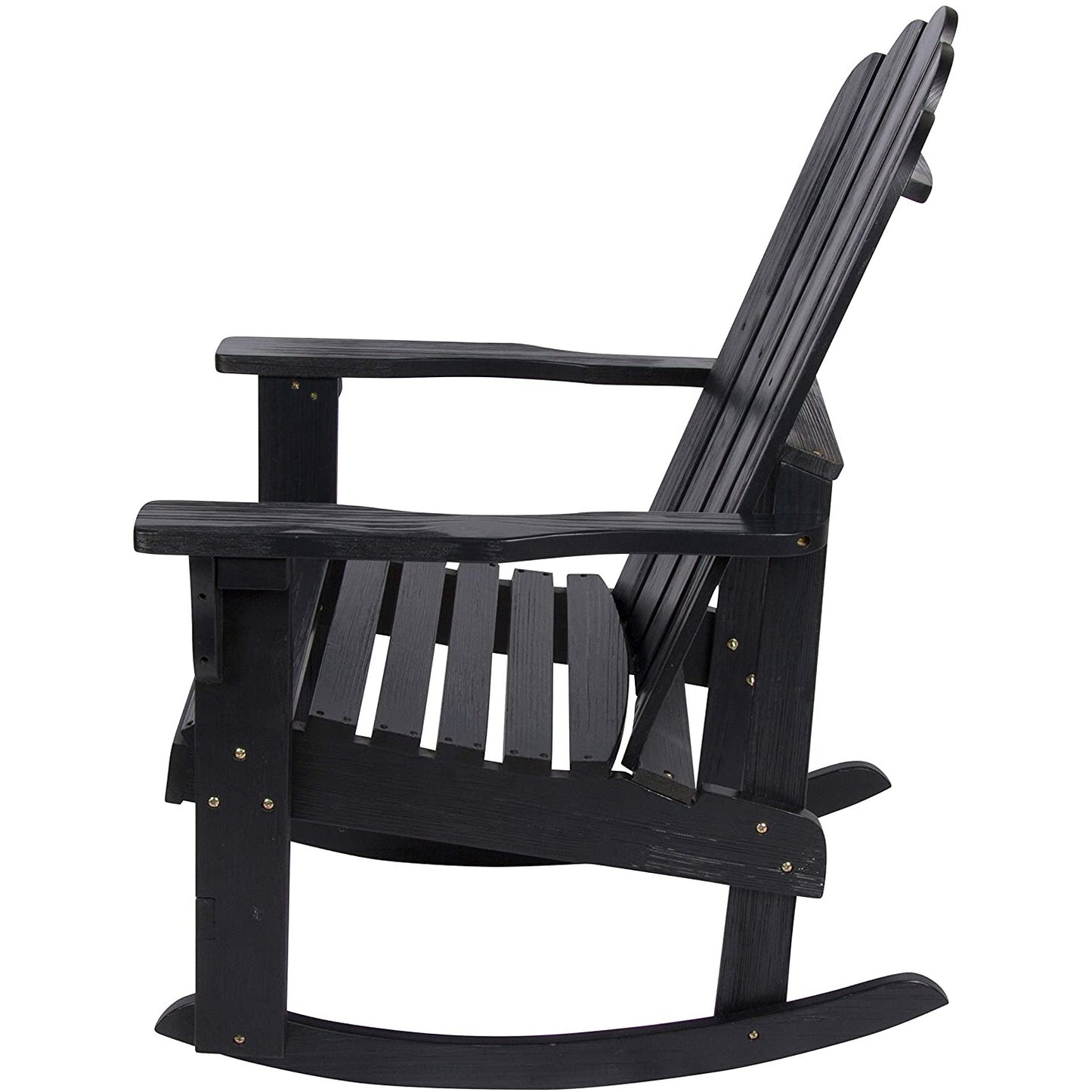 Patio Watcher Poly Lumber Classic Rocking Adirondack Chair with Cup Holder
