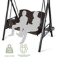 Patio Watcher 2-Seat Outdoor Patio Swing Chair, Outdoor Patio Canopy Swing