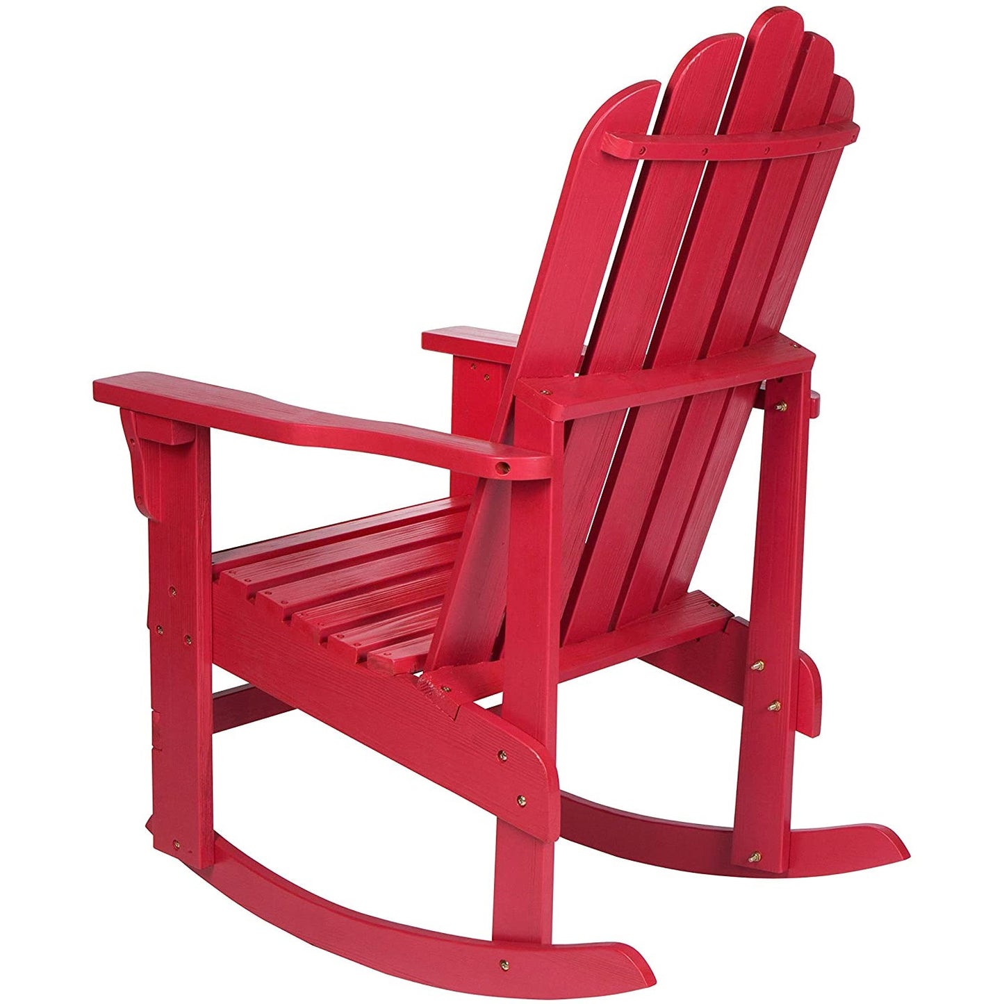 Patio Watcher Poly Lumber Classic Rocking Adirondack Chair with Cup Holder
