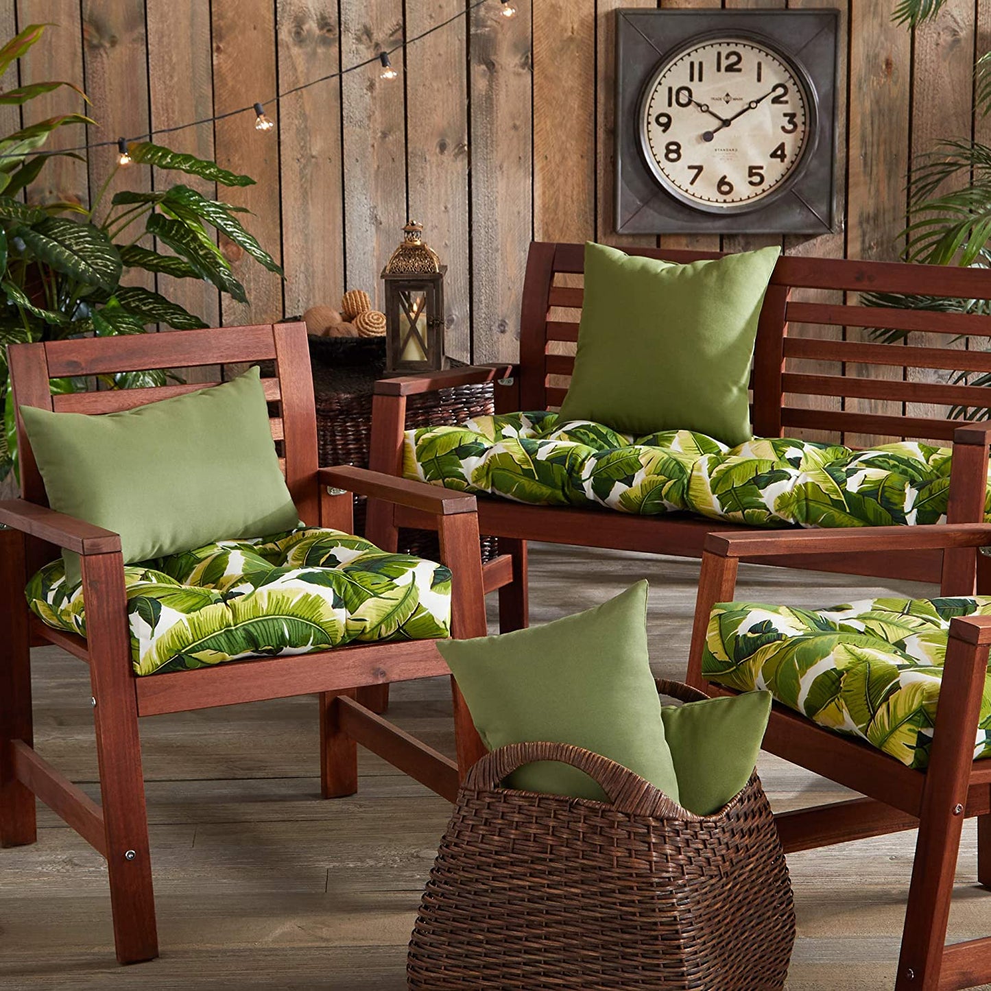 Patio Watcher Outdoor Bench Cushions for Patio Furniture Multicolor