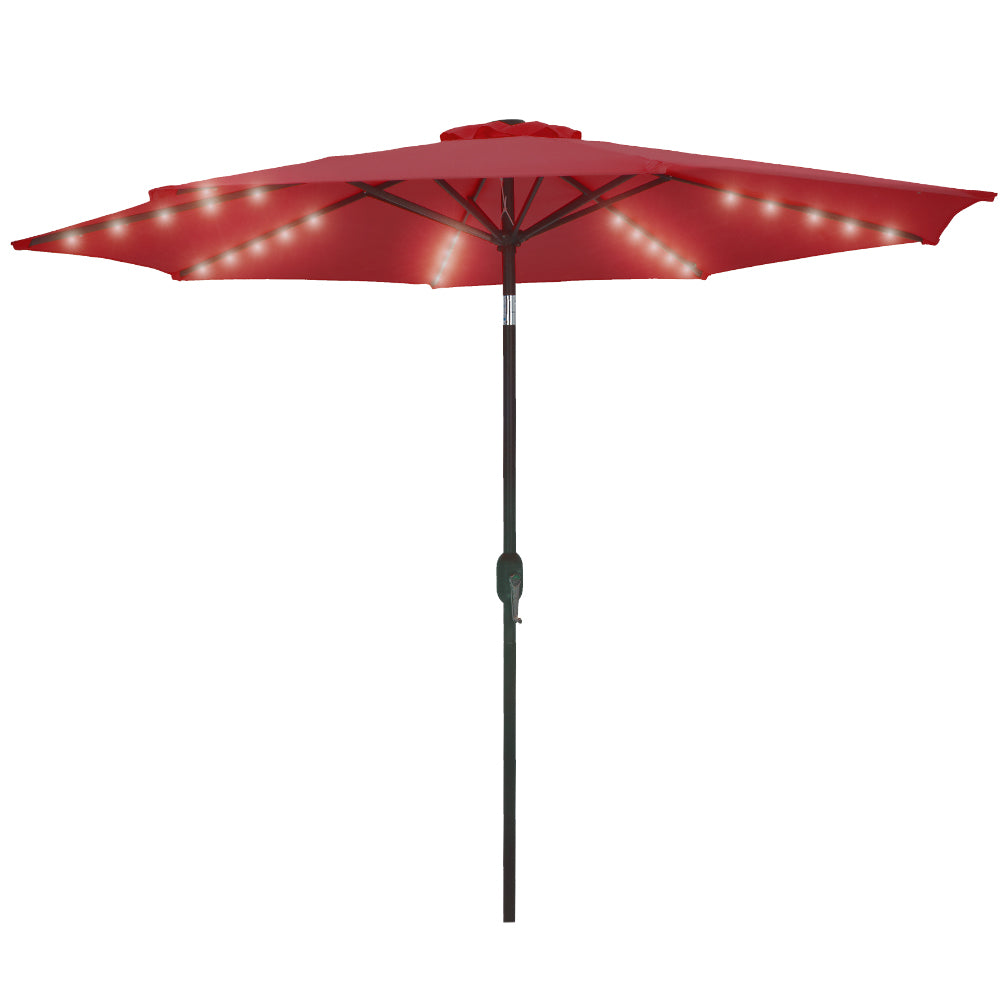 Patio Watcher 9-FT Solar Umbrella