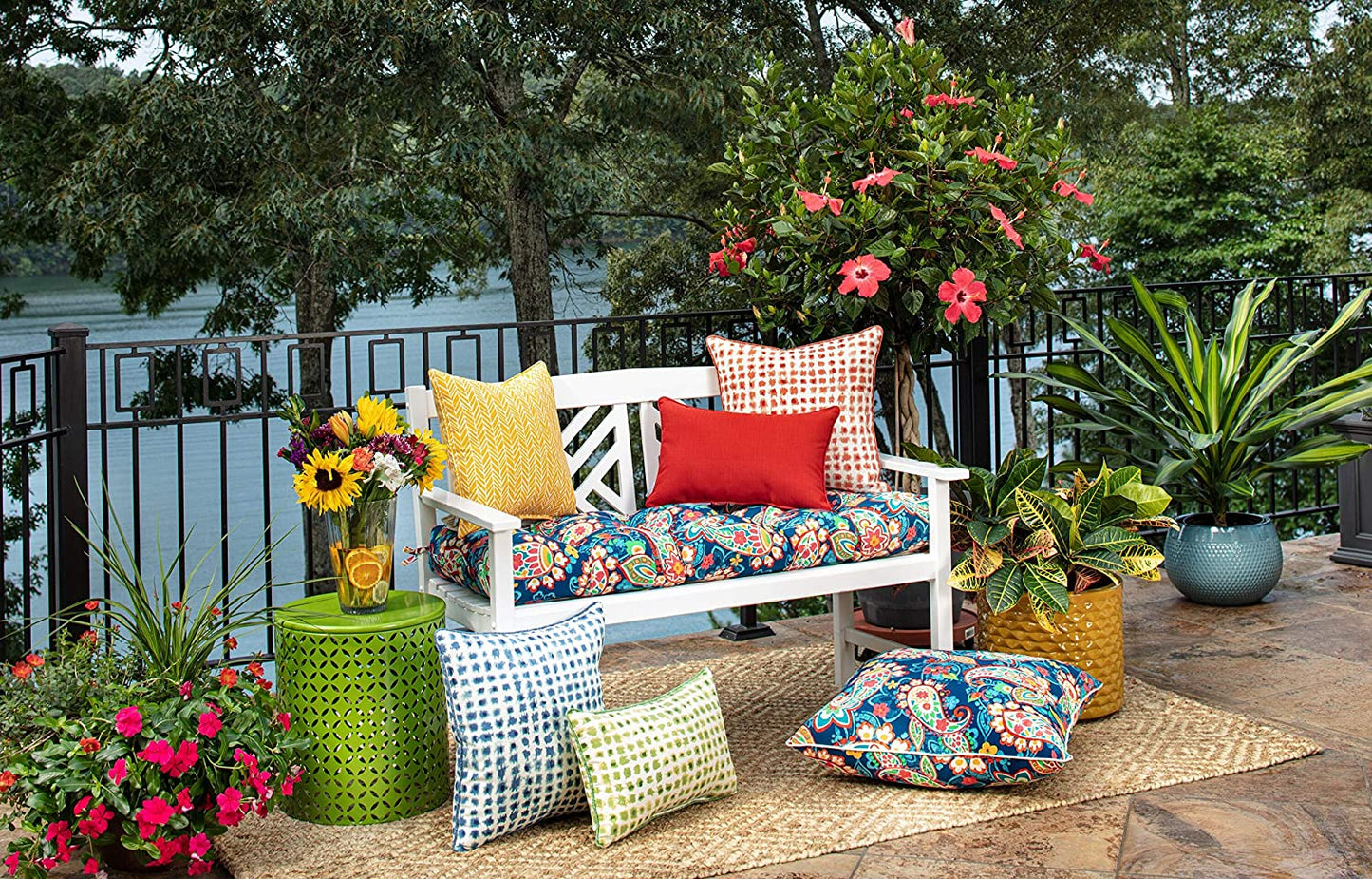 Patio Watcher Outdoor Recliner Cushions for Patio Furniture Multicolor