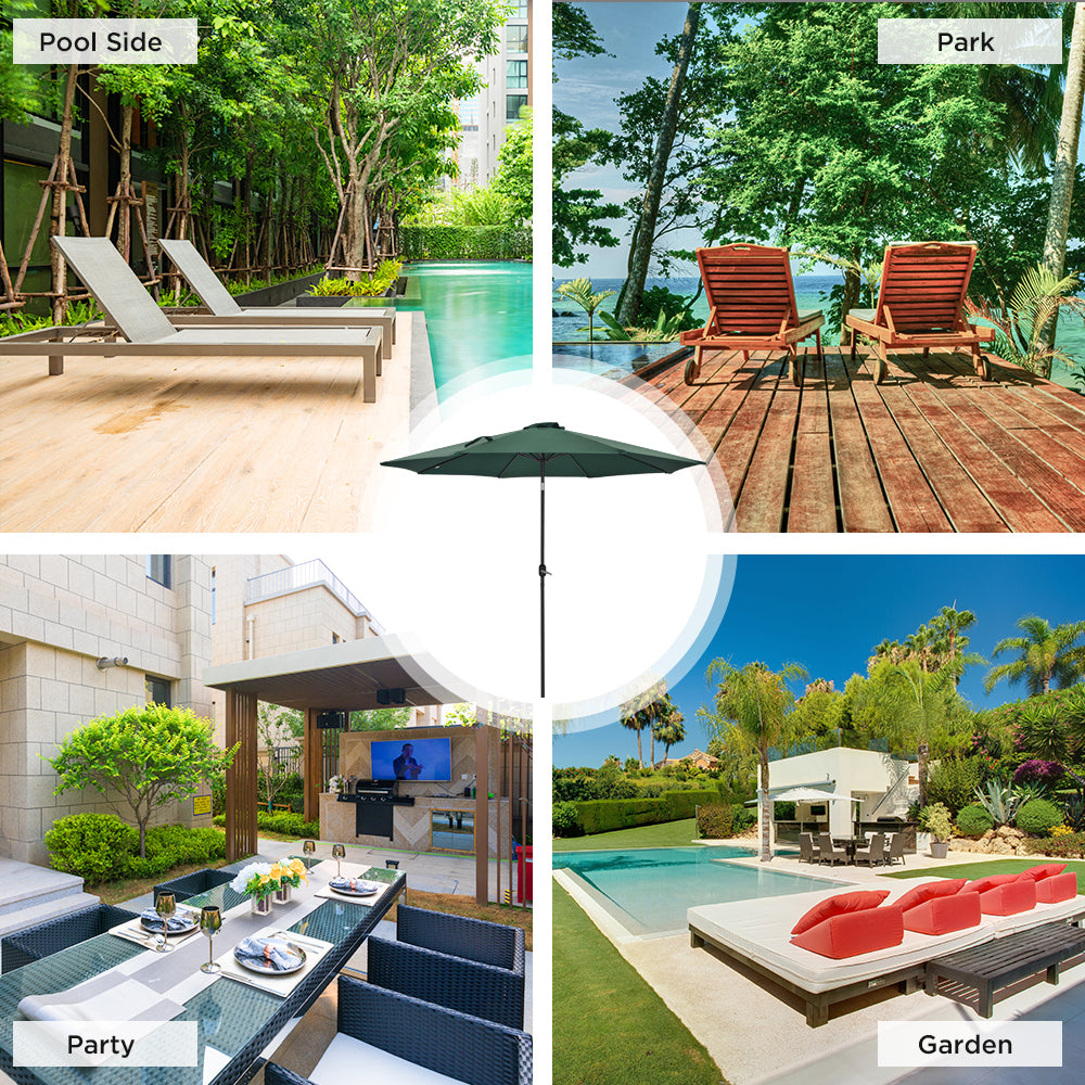 Patio Watcher 10-FT Patio Umbrella Outdoor Umbrella