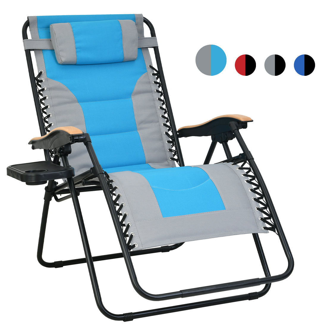Patio Watcher Oversized Quilted Zero Gravity Chair Folding Recliner Chair