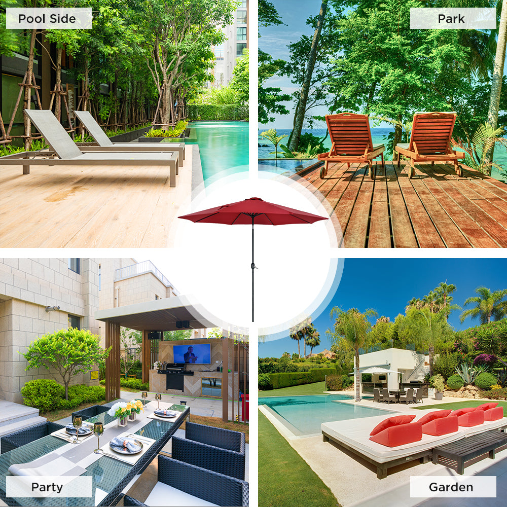 Patio Watcher 9-FT Patio Umbrella Outdoor Umbrella