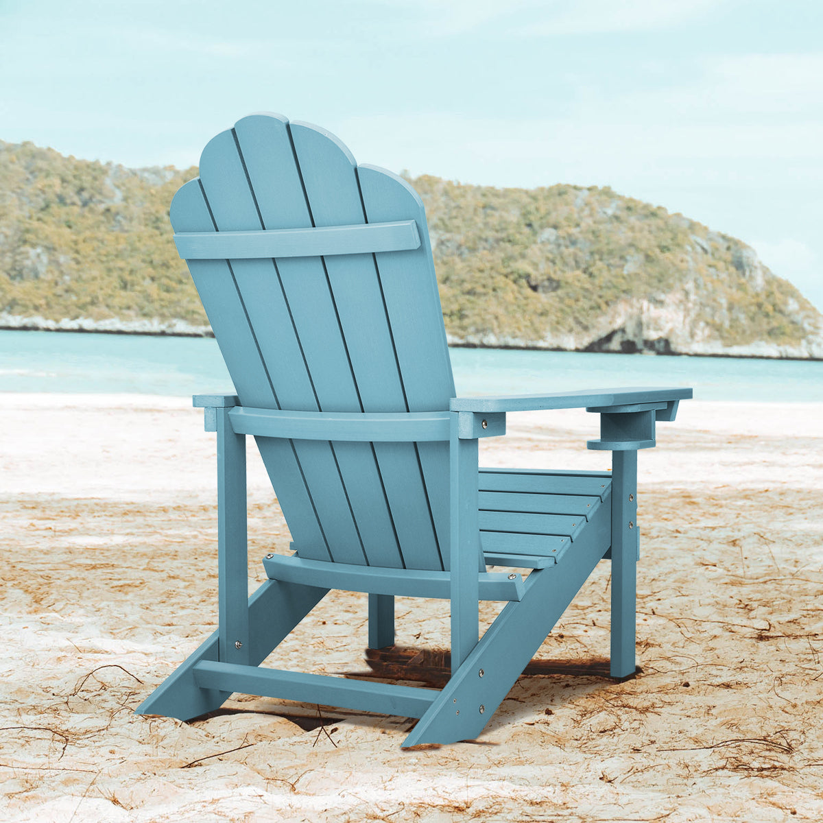 Patio Watcher Poly Lumber Classic Adirondack Chair with Cup Holder