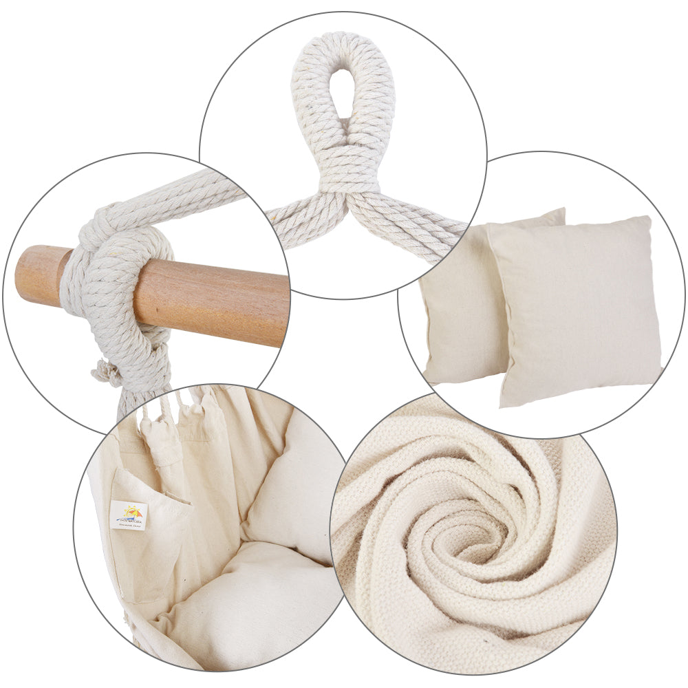 Patio Watcher patio hanging swing chair with cotton