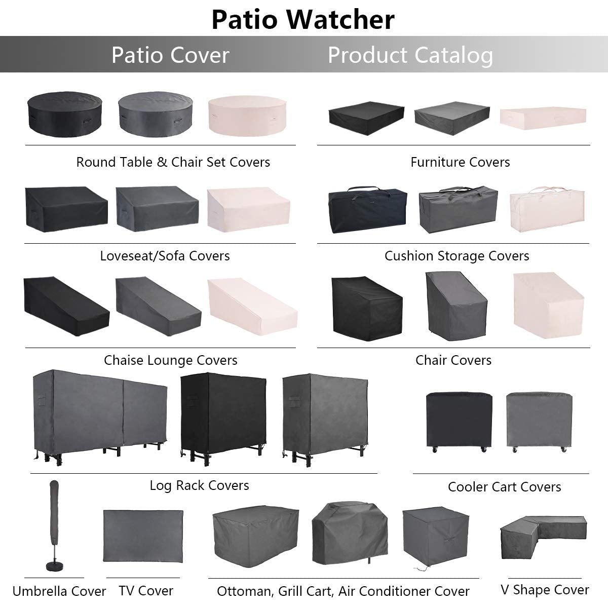 Patio watcher outdoor furniture long sofa cover
