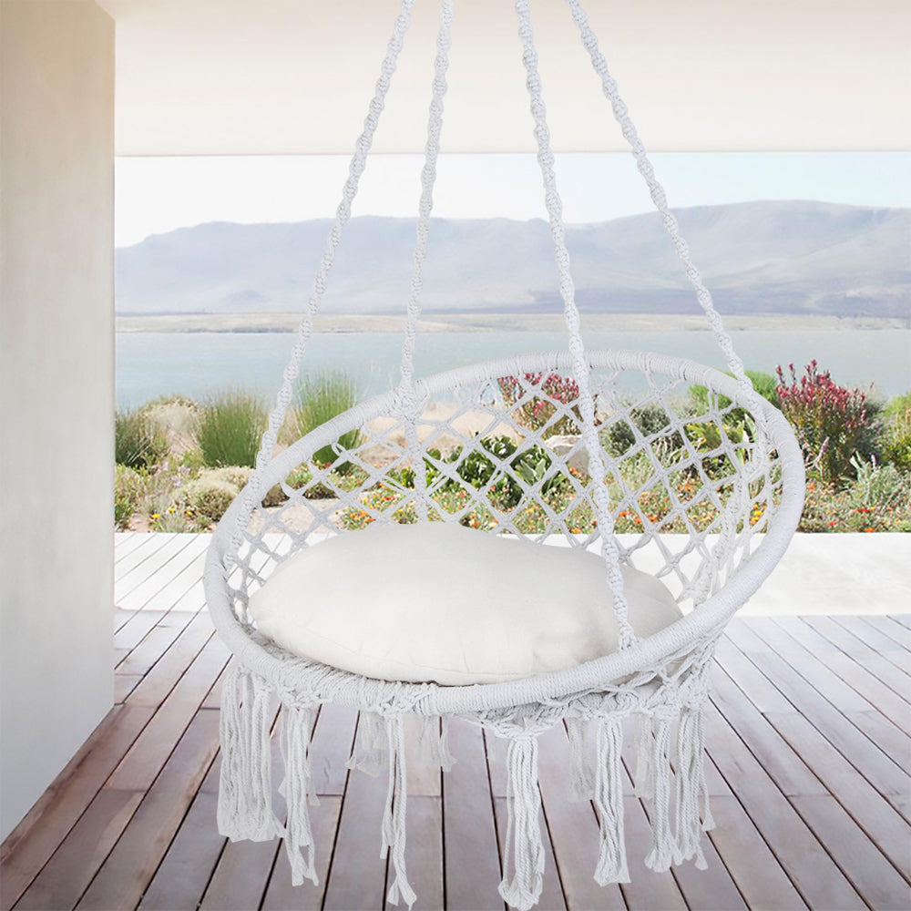 Patio watcher patio swings rope round chair