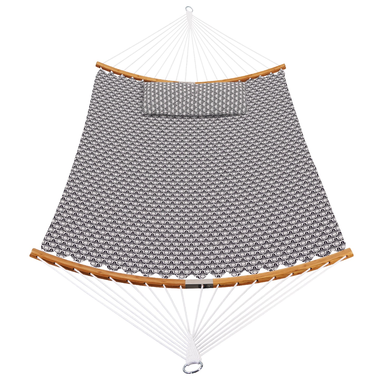 Patio watcher bend  hammock jacquard with bamboo