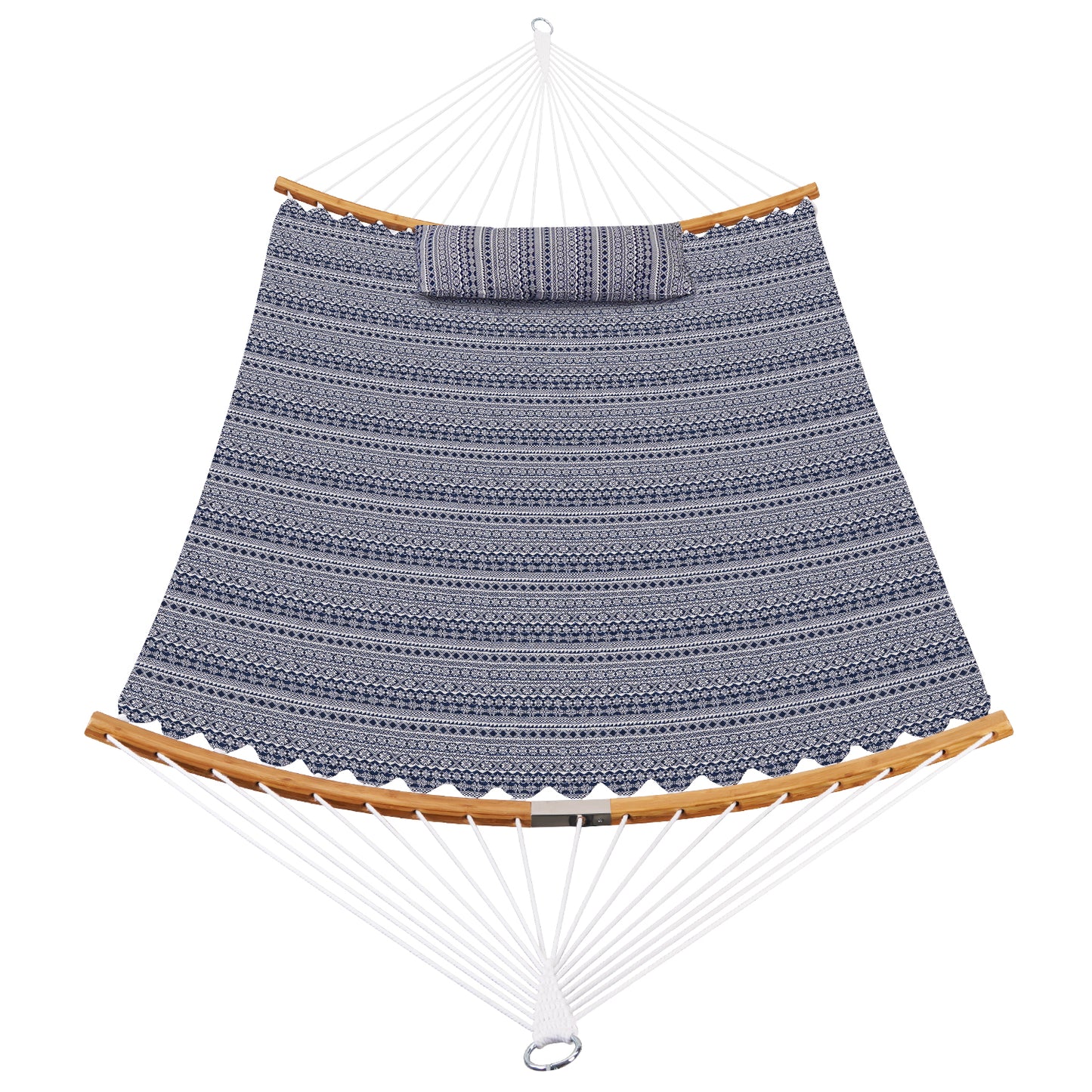 Patio watcher bend  hammock jacquard with bamboo