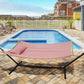 Patio watcher bend  hammock jacquard with bamboo