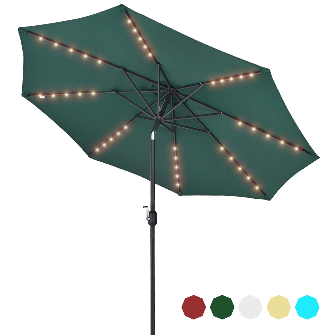 Patio Watcher 11-FT Solar Umbrella