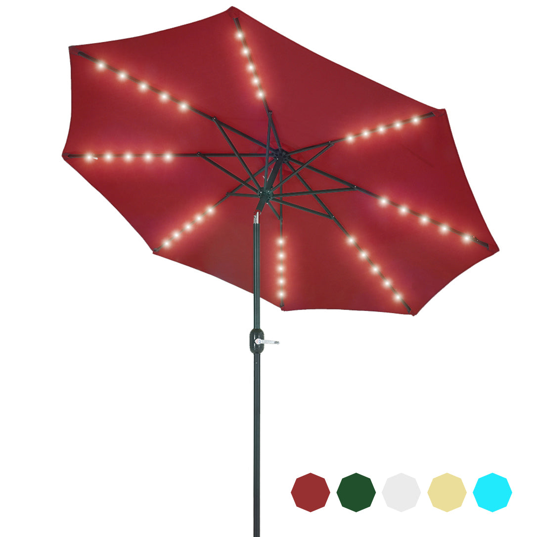 Patio Watcher 11-FT Solar Umbrella