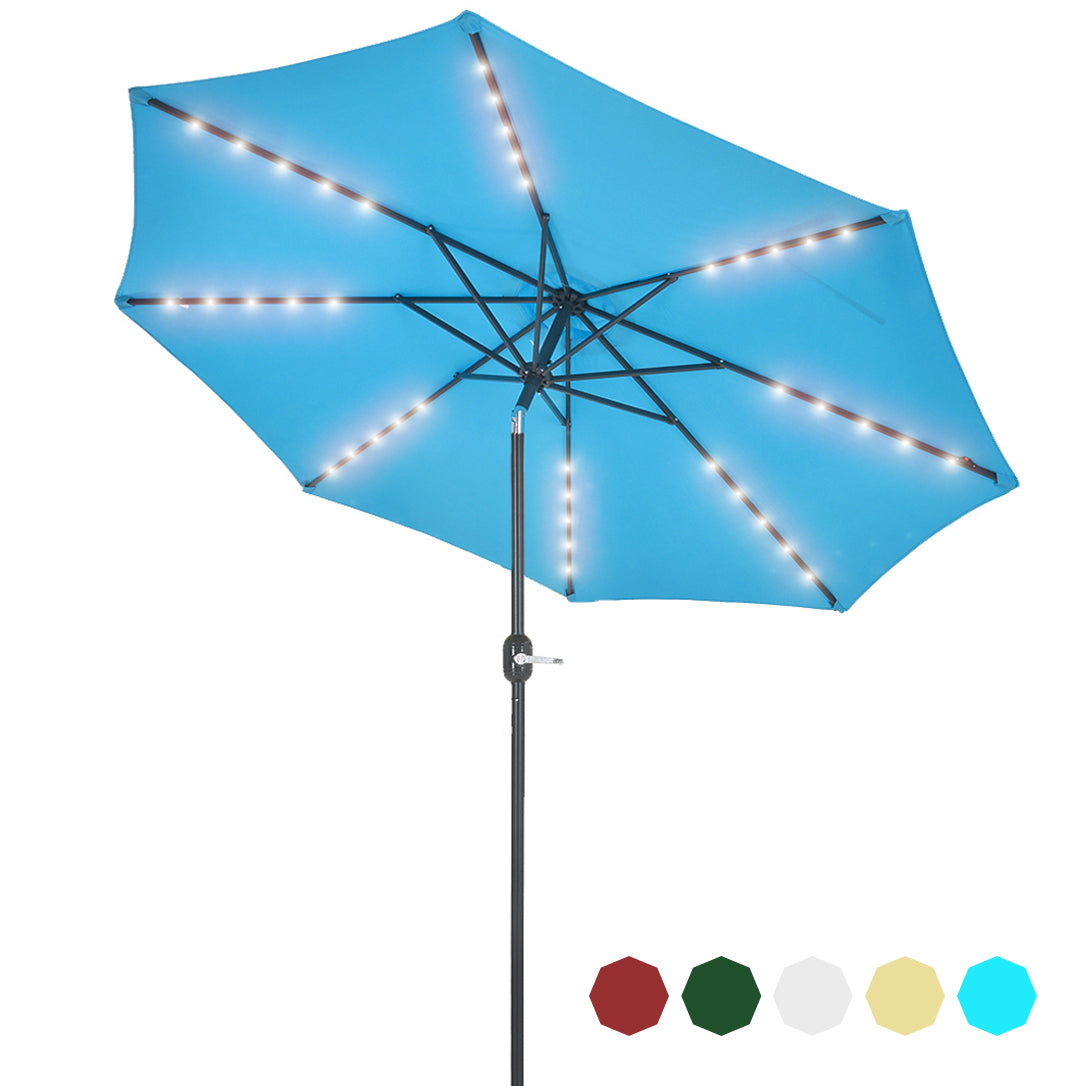 Patio Watcher 11-FT Solar Umbrella