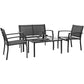 Patio Watcher 4 Pieces Patio Furniture Set Teslin Outdoor Garden Patio Conversation Sets