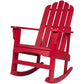 Patio Watcher Poly Lumber Classic Rocking Adirondack Chair with Cup Holder