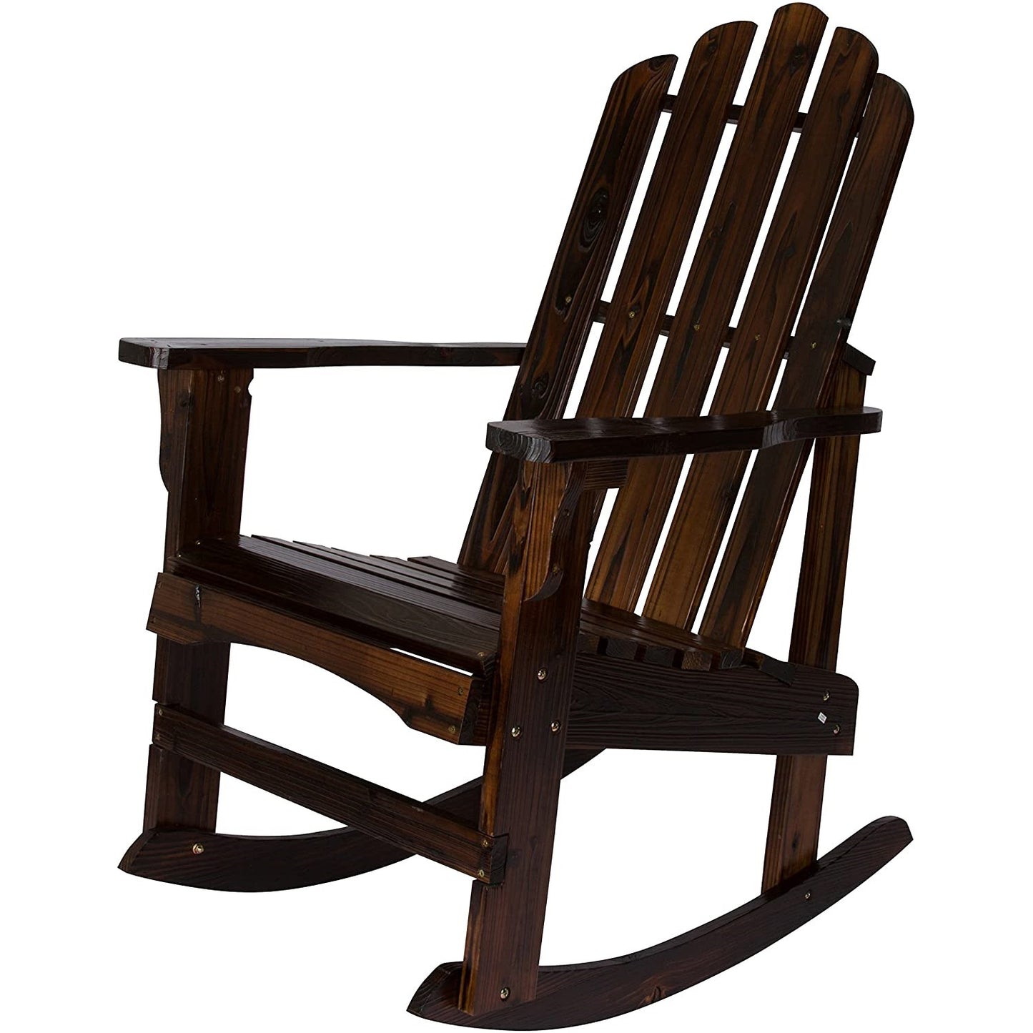 Patio Watcher Poly Lumber Classic Rocking Adirondack Chair with Cup Holder