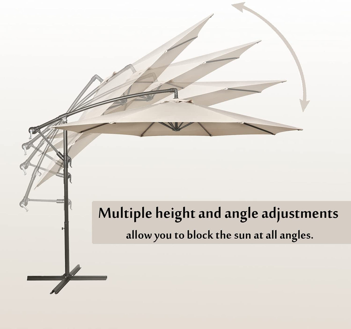 Patio Watcher 10-FT Cantilever Umbrella