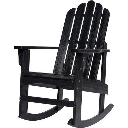 Patio Watcher Poly Lumber Classic Rocking Adirondack Chair with Cup Holder