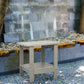 Patio Watcher Outdoor Rectangular Adirondack Side Table, Weather Resistant Poly Lumber End Table
