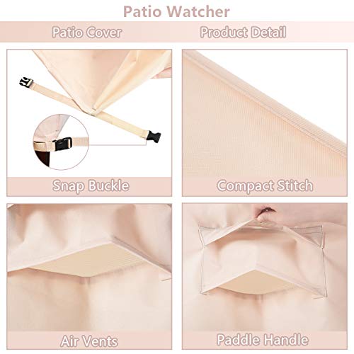 Patio watcher outdoor furniture folding chair cover