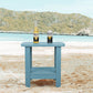 Patio Watcher Outdoor Rectangular Adirondack Side Table, Weather Resistant Poly Lumber End Table