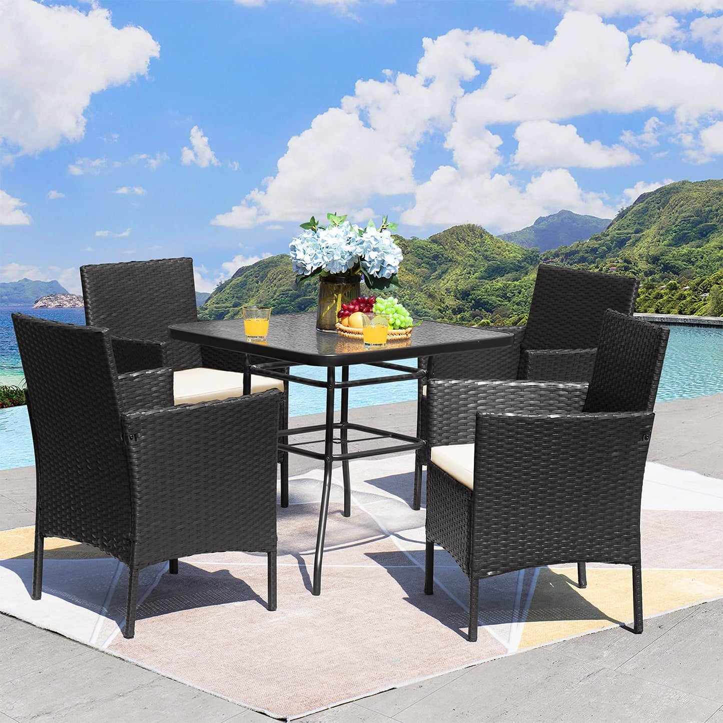 Patio Watcher 5 Pieces Patio Dining Set Patio Furniture Set Outdoor Furniture Set