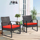 Patio Watcher 3 Pieces Patio Set Outdoor Wicker Patio Furniture Sets With Table