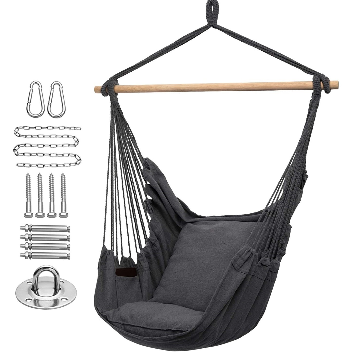 Patio Watcher patio hanging swing chair with cotton