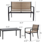 Patio Watcher 4 Pieces Patio Furniture Set Teslin Outdoor Garden Patio Conversation Sets