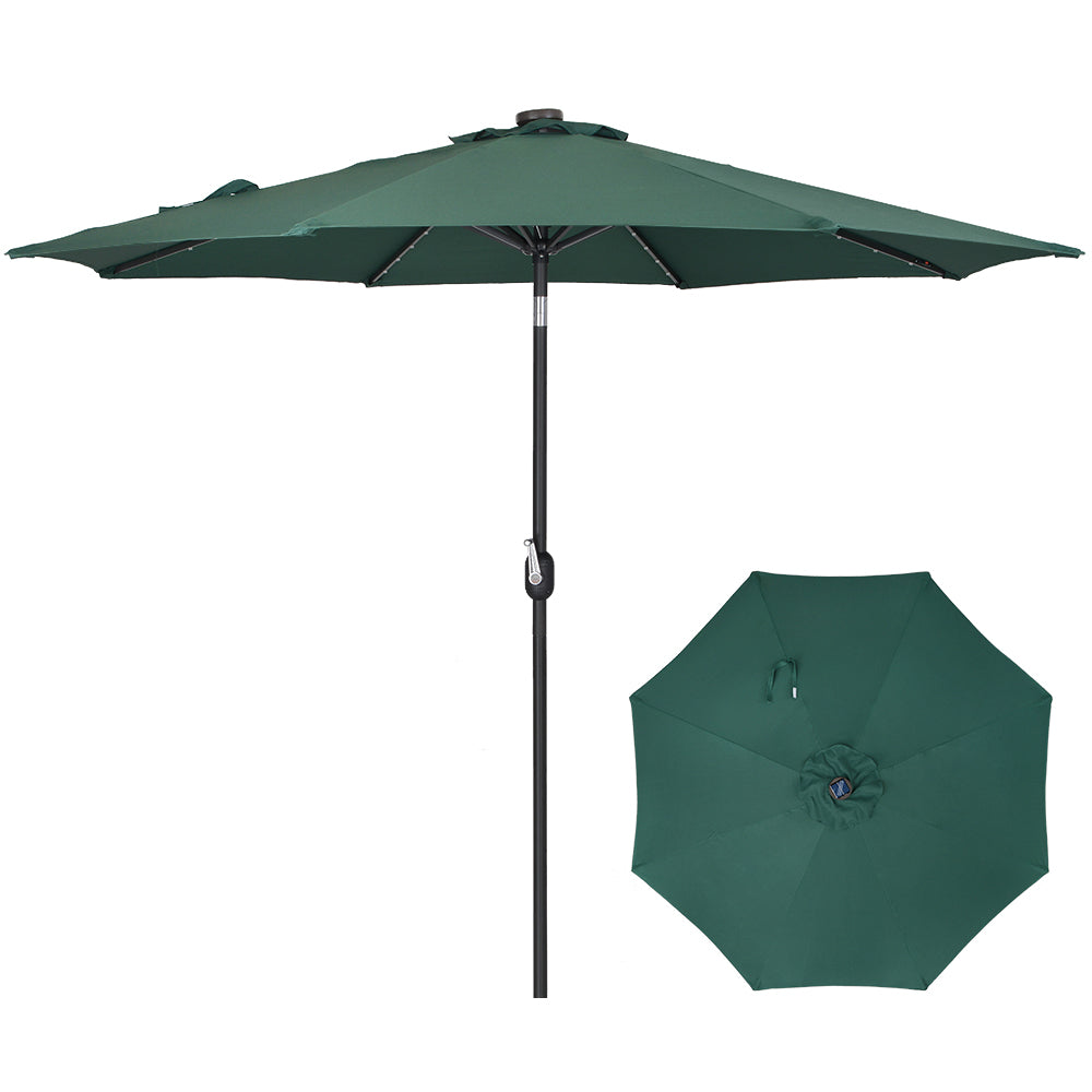 Patio Watcher 10-FT Solar Umbrella