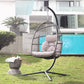 Patio watcher patio hanging egg chair