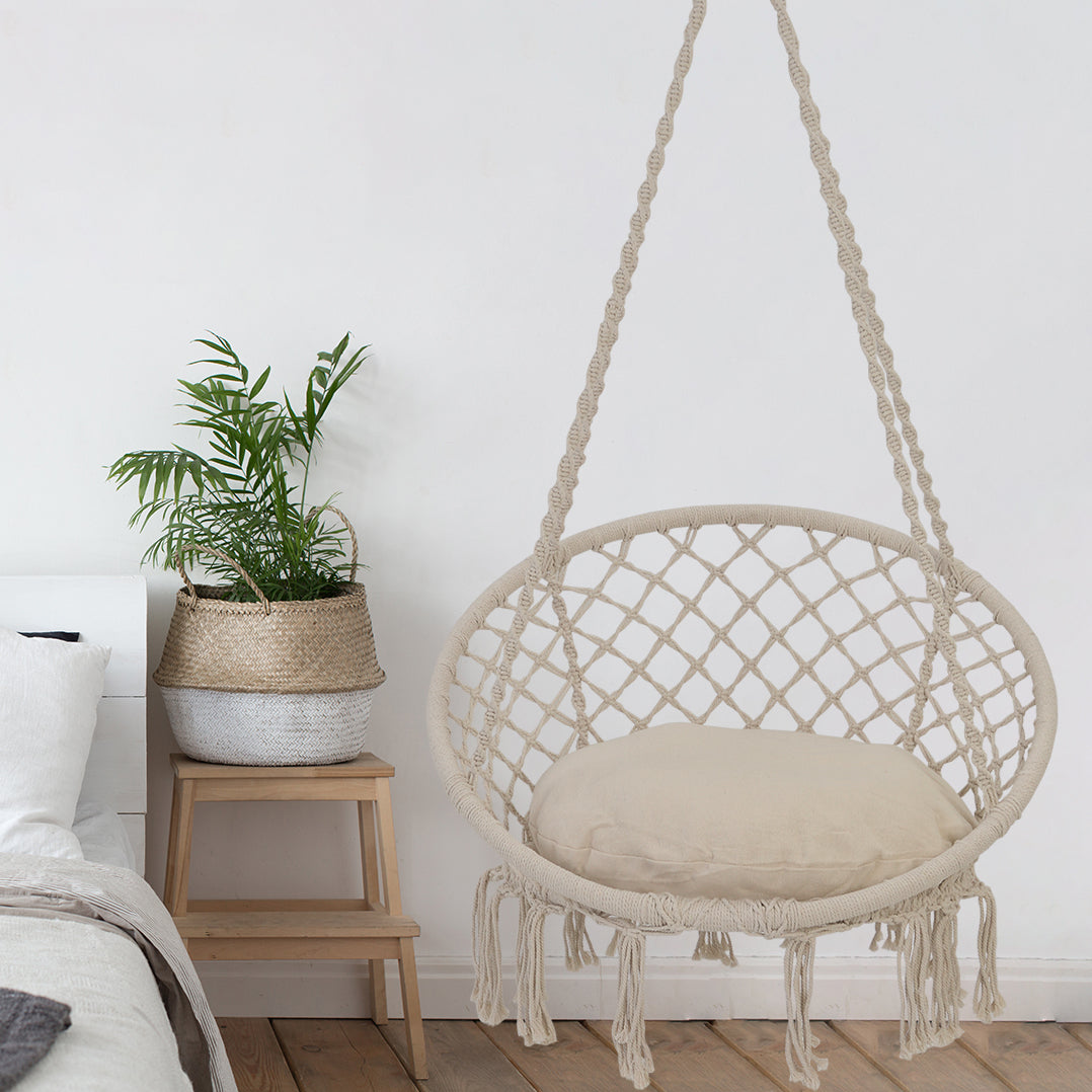 Patio watcher patio swings rope round chair