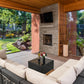 Patio Watcher 7 Pieces Outdoor Sectional Sofa Patio Furniture Sets Manual Weaving Wicker Rattan Patio Conversation Sets with Cushion and Glass Table