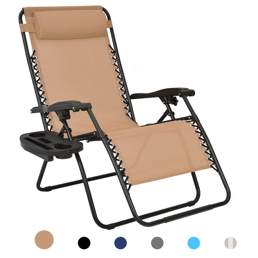 Patio Watcher Oversized Teslin Zero Gravity Chair Folding Recliner Chair