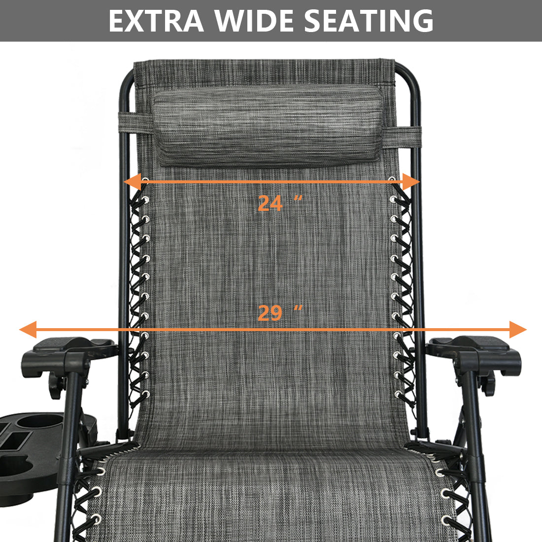 Patio Watcher Oversized Teslin Zero Gravity Chair Folding Recliner Chair