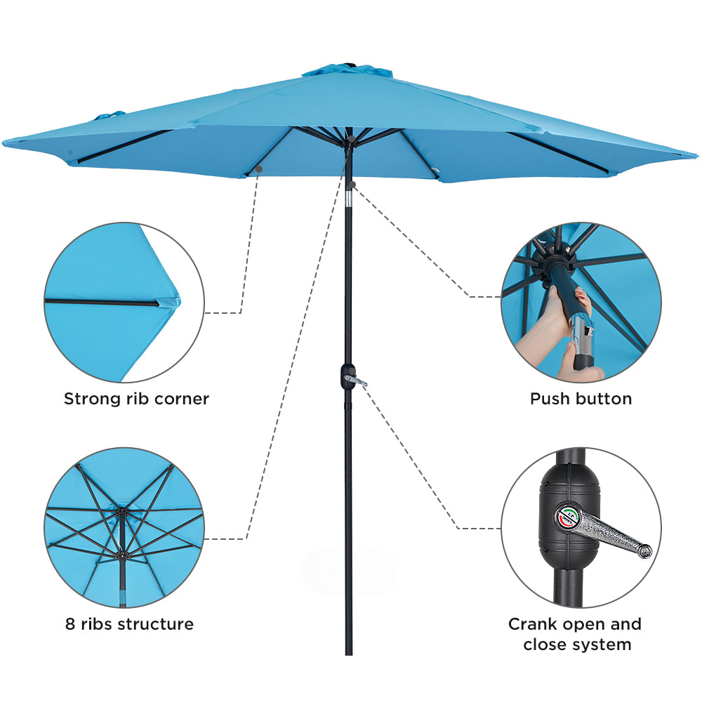 Patio Watcher 10-FT Patio Umbrella Outdoor Umbrella