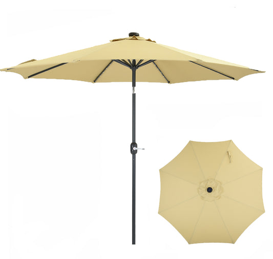 Patio Watcher 10-FT Solar Umbrella