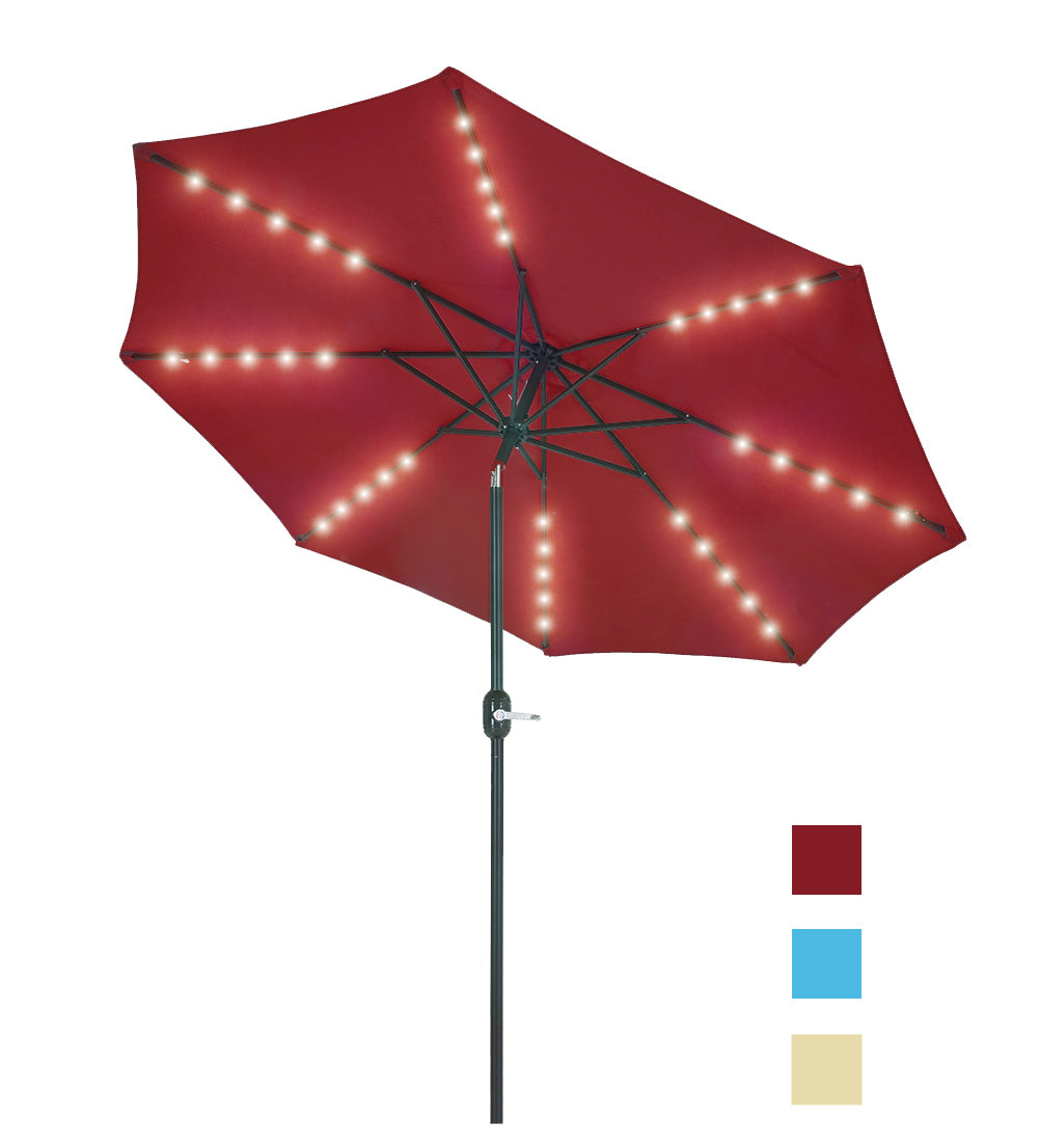 Patio Watcher 10-FT Solar Umbrella