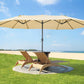 Patio Watcher 15-FT Patio Double Sided Umbrella