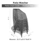 Patio watcher outdoor furniture folding chair cover