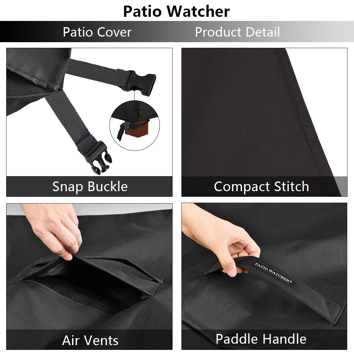 Patio watcher square table cover