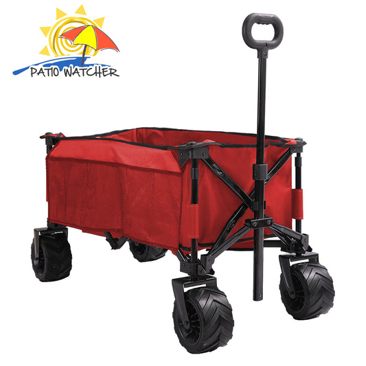 Patio Watcher Collapsible Folding Wagon Utility Wagon Cart